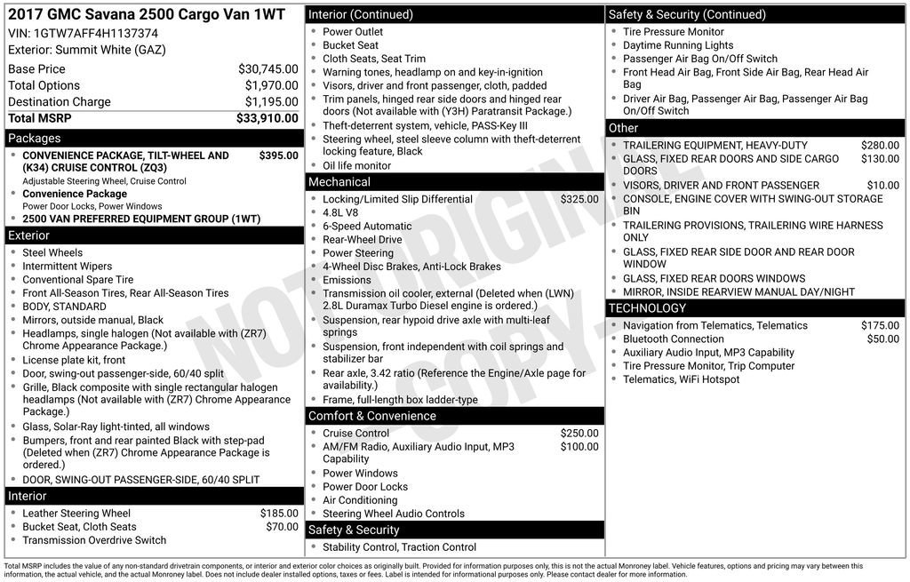 gmc savana cargo 2017 1GTW7AFF4H1137374 image gmc savana cargo 2017 1GTW7AFF4H1137374 image